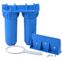Filtro de agua azul del hogar del color, 10&quot; bajo sistema PP del filtro de agua del fregadero material