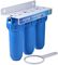 Filtro de agua azul del hogar del color, 10&quot; bajo sistema PP del filtro de agua del fregadero material