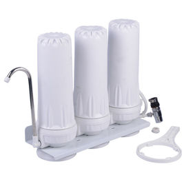 Filtro de agua blanco del hogar del color, 10&quot; bajo sistema PP del filtro de agua del fregadero material
